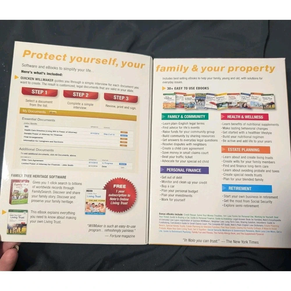 Quicken WillMaker Plus 2015 Book & Software Kit Nolo Estate Planning